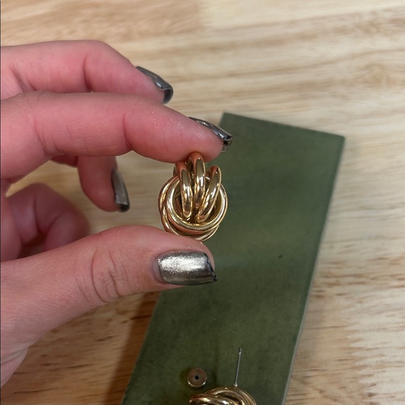 House of Harlow 1960 Gold Knot Earrings - Picture 5 of 5